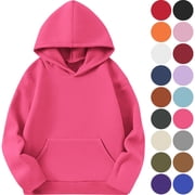 Boys And Girls Hooded Sweatshirt Pullover Casual Long Sleeve Hoodies Cute Oversized Fleece Pocket Sweatshirt Tops
