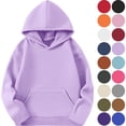 thumbnail image 1 of Boys And Girls Hooded Sweatshirt Pullover Casual Long Sleeve Hoodies Cute Oversized Fleece Pocket Sweatshirt Tops, 1 of 8
