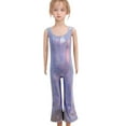 thumbnail image 1 of Boys And Girls Sequin Tight Stretch Jumpsuit Sleeveless Crew Neck Trousers Bottoms Size 11 Y-12 Y, 1 of 6