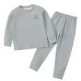 thumbnail image 1 of Boys And Girls Thermal Underwear Sets, Long Johns Home Sweatshirts And Leggings, 1 of 7