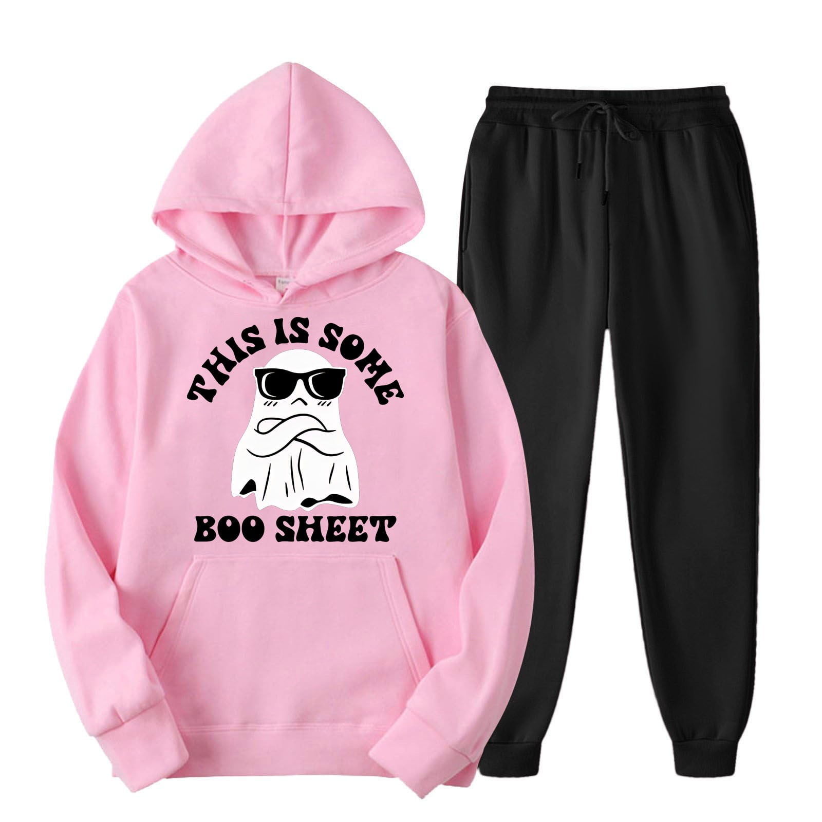Boys And Girls hoodie and joggers set Letter Print Hoodie Long Sleeved