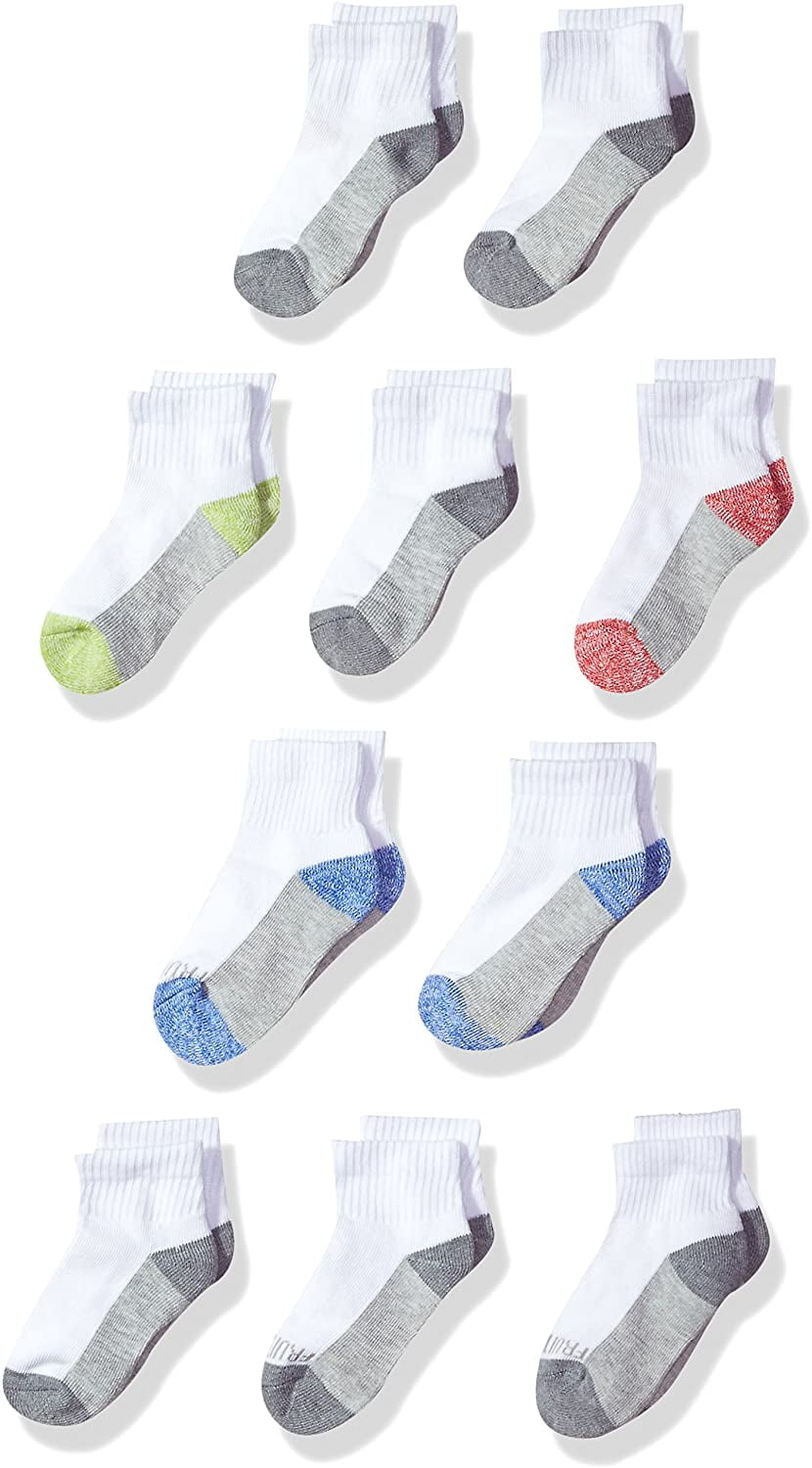 Boys' Ankle Socks, 10-Pack - Walmart.com
