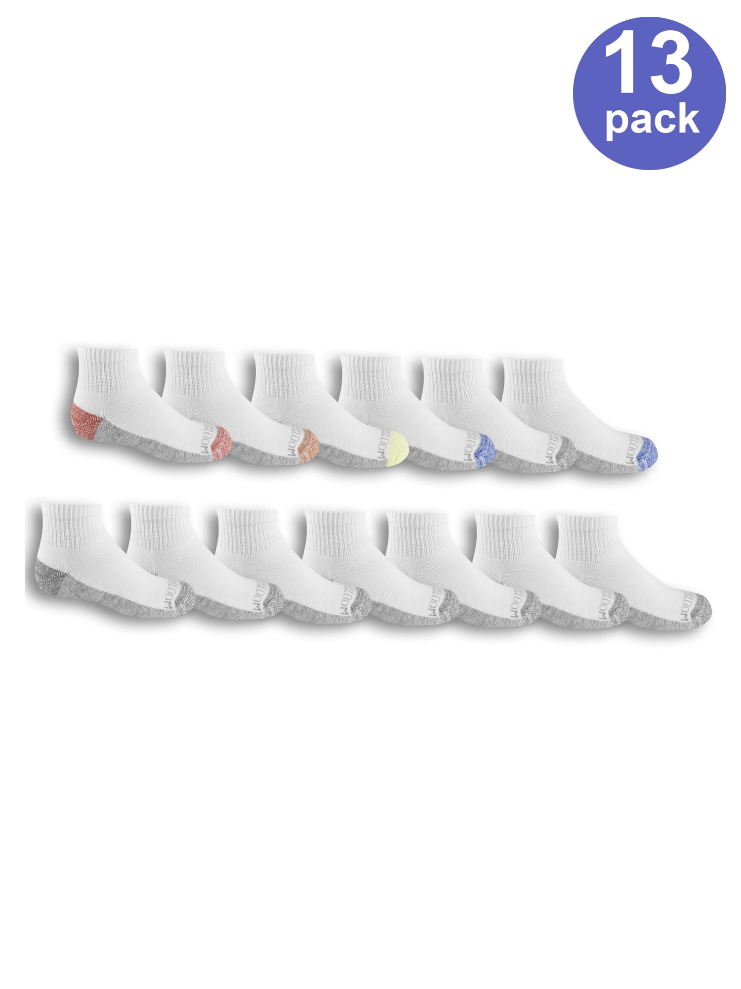 Boys' Ankle Socks Value Pack, 13 Pairs