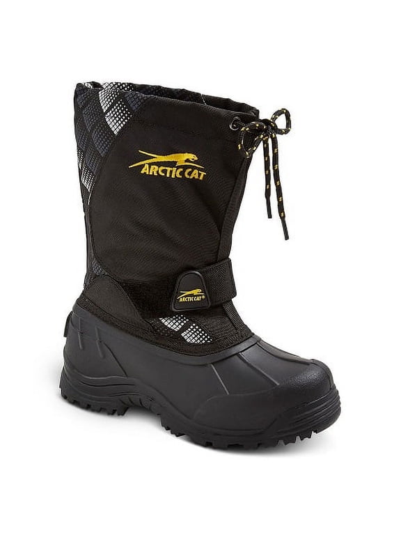Boys' Arctic Cat Snowshower Winter Boots - Black Print 5