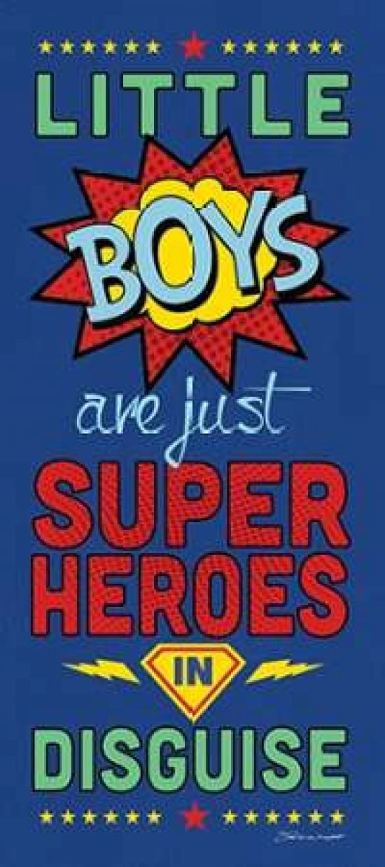 Boys Are Just Canvas Art - Stephanie Marrott (10 x 20)