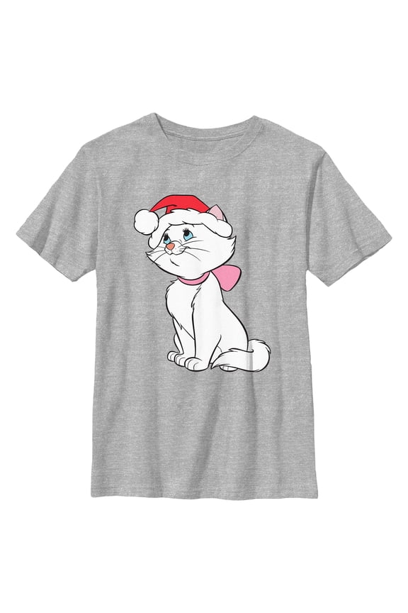 Boys Aristocats Marie Christmas Santa Hat T Shirt