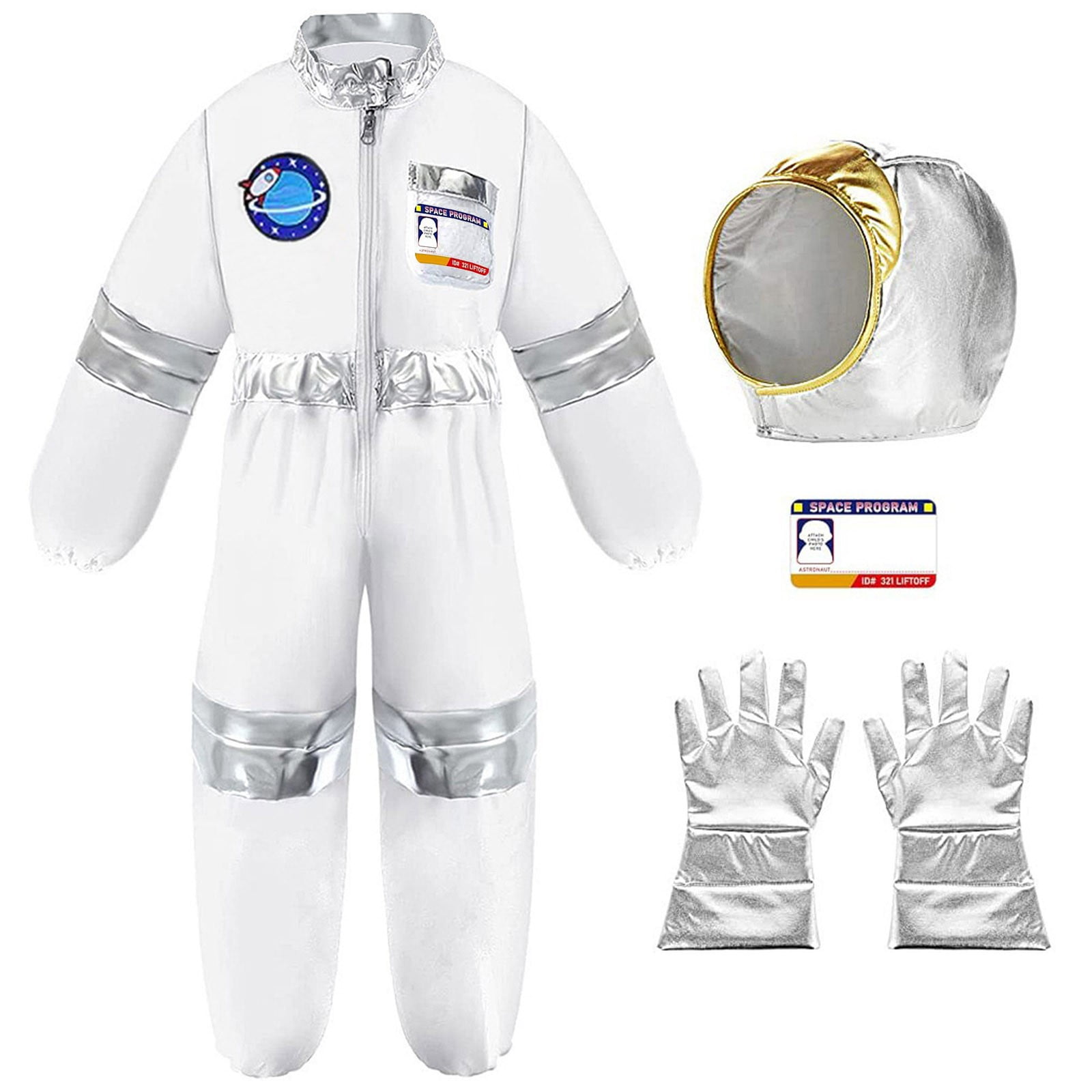 Boys Astronaut Set Halloween Space Suit with for Holiday Party Dress Up ...