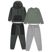 STITCH STONE Boys 4 Pack Wardrobe Outfit Stylish and Comfortable Clothes for Boys