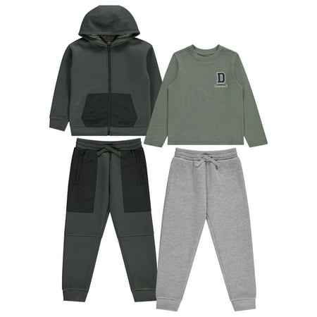 STITCH STONE Boys 4 Pack Wardrobe Outfit Stylish and Comfortable Clothes for Boys