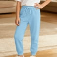 thumbnail image 1 of Boys' Athletic Pants Basic Sky Blue Sweatpants Sweatpants Girls 9-10 Years, 1 of 3