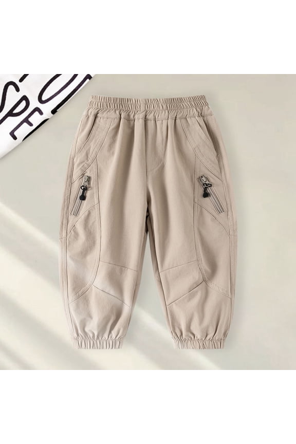 Boys Athletic Pants Elastic Waist Durable Outdoor Sports Trousers For Kids Playground Casual Comfortable Youth Long Tween Kids Summer Soft Comfy Trousers Y2K Streetwear Cute Teen Basic Pants
