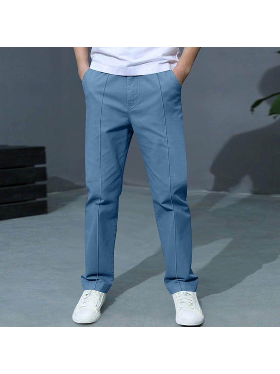 Boys Athletic Pants Size 8 Boys Golf Pants Stretch Kids Dress Pants with Pockets Elastic Waist School Uniform Trousers