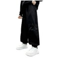 thumbnail image 1 of Boys Athletic Pants Streetwear Casual Elastic Waisted Cargo Sweatpants with Drawstring Teen Clothes Size 5-15, 1 of 6