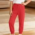 thumbnail image 1 of Boys' Athletic Pants Trousers Red Sweat Pants 6-7 Years Girl Pants, 1 of 3