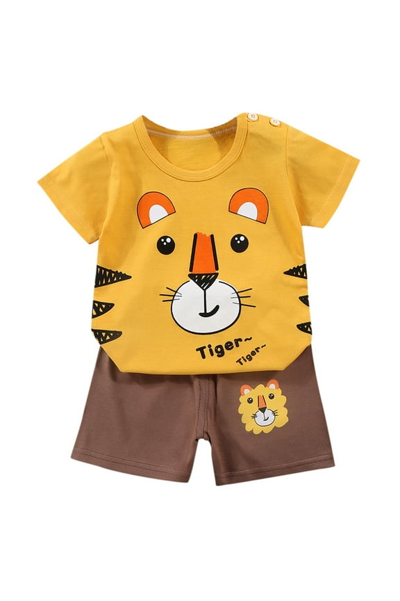 Boys Athletic Sets Short Sleeved Short Sleeved Boys Valentines Day Outfit,D,80