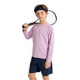 thumbnail image 1 of Boys' Athletic Shirts Long Sleeve Quick Dry Undershirt Base Layer Baseball Soccer Tennis Sports Tees for Kids (14-15 Years, Purple), 1 of 5