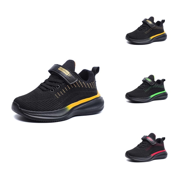 Boys Athletic Shoes Boys' Sneakers Boys Sneakers Breathable Children's Sports Shoes Soft Sole Running Shoes For Boys School Kids Athletic Footwear