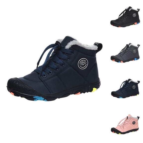 Boys Athletic Shoes Boys Sneakers Fashion Autumn Children Boys Girls Sporsts Shoes Cotton Shoes Snow Boots Warm Thick Comfortable Lace Up