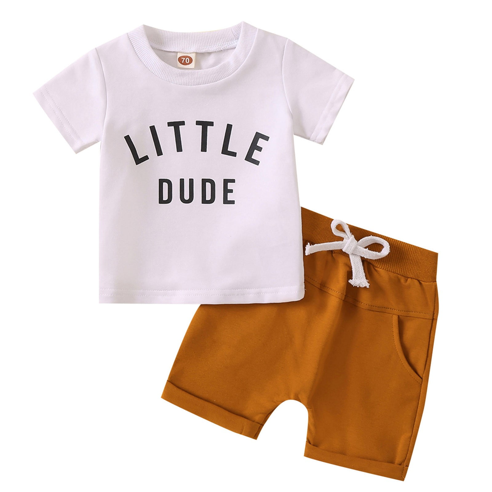 Children Boy Co Ord Summer Blue Shirt Short Sleeve T-shirt Shorts 2 Piece Set main image 1