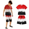 thumbnail image 1 of Boys Athletic Short-Sleeve Shirt and Shorts Set 2 Piece Boys Summer Outfit Casual Outfit for Sport, 1 of 3