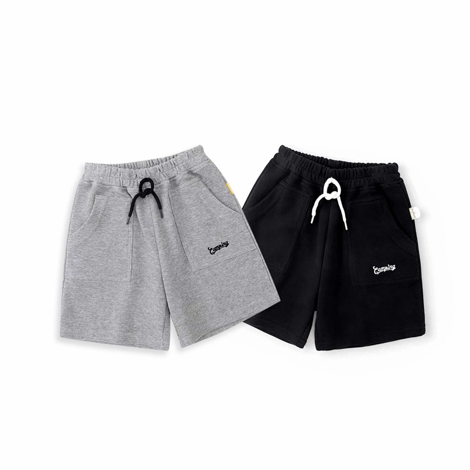 Boys Athletic Shorts Boys Bermuda Shorts with Pockets Loose Fit Wide ...