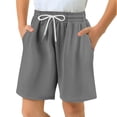 thumbnail image 1 of Boys Athletic Shorts Kids Mesh Basketball Soccer Short with Pockets, Elastic Drawstring Waist Loose Fit Quick Dry Breathable Sports Shorts for School Training Running Outdoor Play, 1 of 5