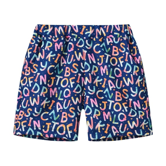 Boys Athletic Shorts Kids Toddler Boys Summer Hawaiian Style Floral Printing Shorts Holiday Beach Casual Shorts Baggy Shorts Navy 2 Years-3 Years