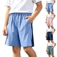 thumbnail image 1 of Boys' Athletic Shorts Lightweight Mesh Running Shorts Elastic Waist Soccer Basketball Shorts with Pockets Summer Shorts 9-10 Years Shorts Boys, 1 of 9