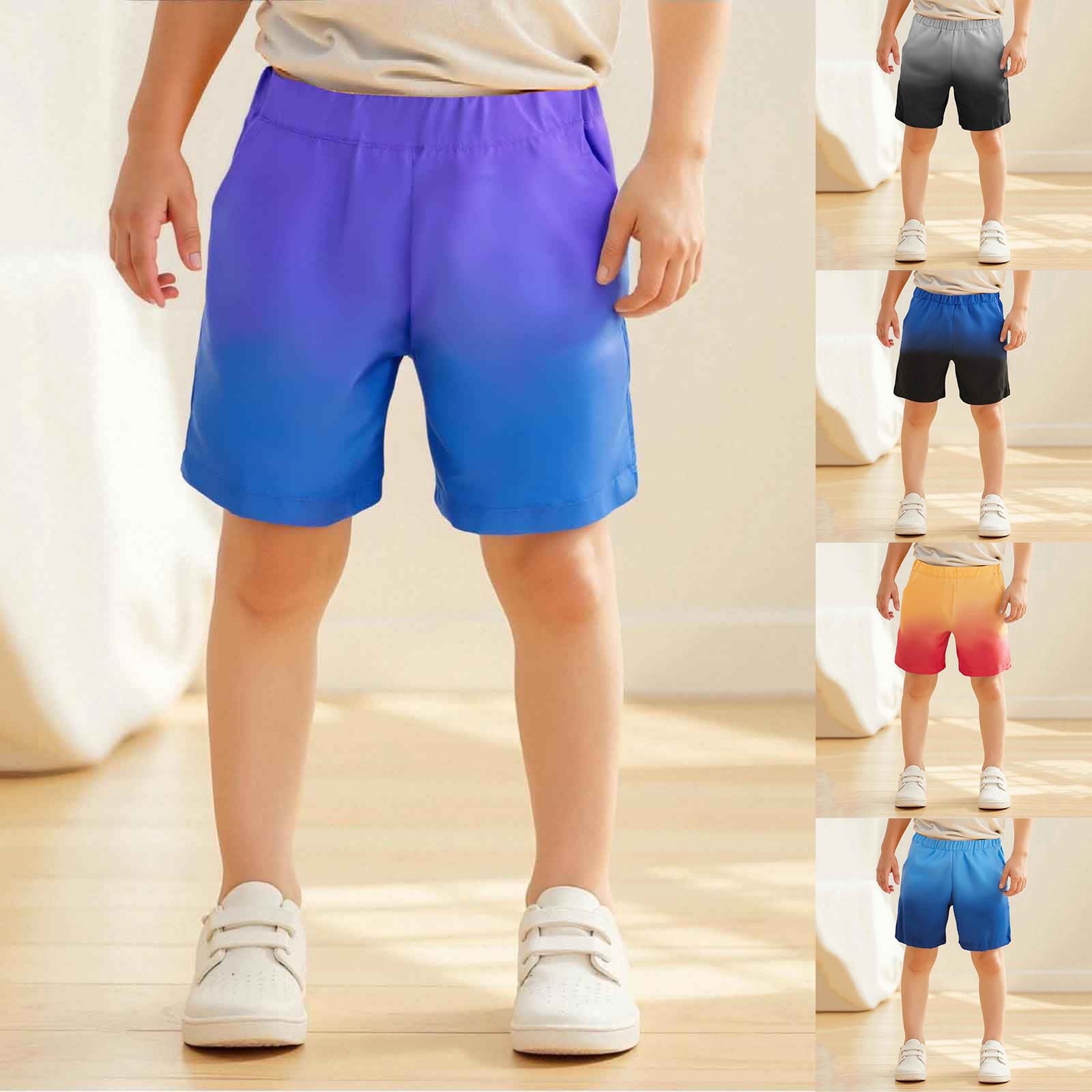 Boys Athletic Shorts Mesh Basketball Youth Apparel Kids Sports Active ...
