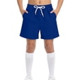 thumbnail image 1 of Boys Athletic Shorts Quick Dry with Pockets, Elastic Waist Sport Gym Shorts for Kids Boys, Solid Blue,Size 8-9T, 1 of 6