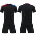 thumbnail image 1 of Boys Athletic Shorts Soccer Jersey Team Soccer Uniforms with Shorts Football Athletic for Out T Sports Black XS, 1 of 7
