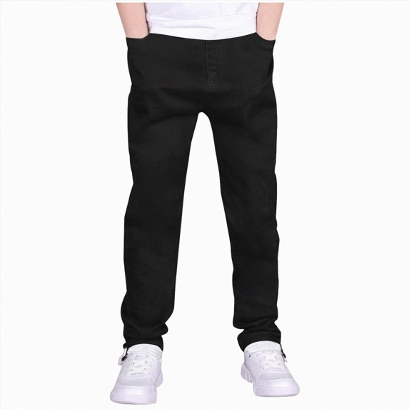 Boys Athletic Sweatpants Kids Fall Winter Sweatpant Elastic Waist Pants 5-14 Years Kids Workout Sweat Pants Kids Black Sweatpants Size 11-12 Years