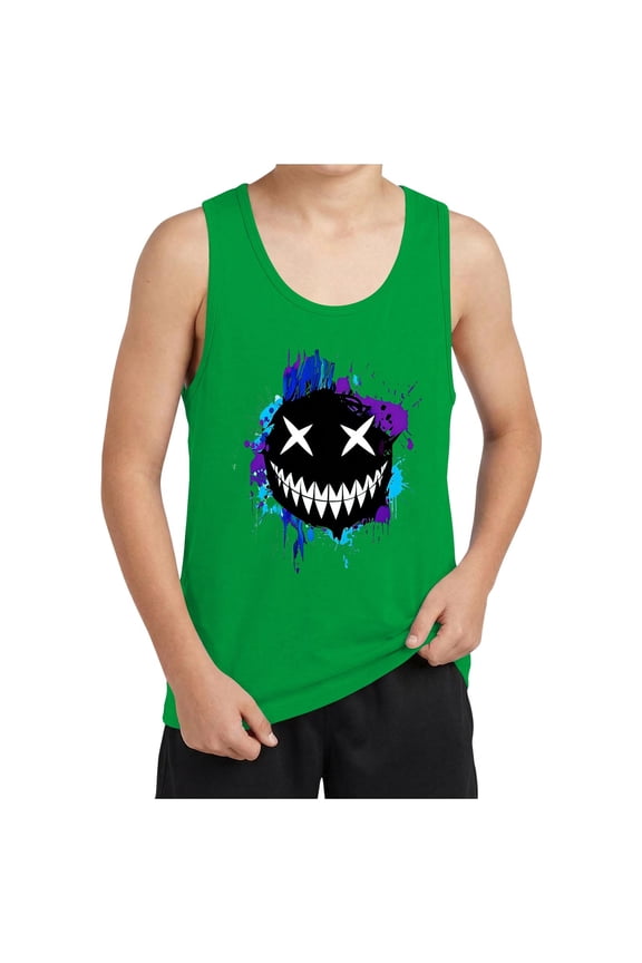 Boys Athletic Tank Tops Fashion Printed Crewneck Sleeveless Loose Shirts Summer Soft Clothes for Boys Size 3-15