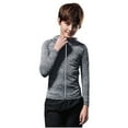 thumbnail image 1 of Boys Athletic Zip Sweatshirt Long Sleeve Pullover Jacket for Kids Active Wear Workout Tops, 1 of 3