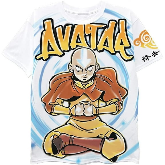 Boys Avatar Short Sleeve T-Shirt - Avatar The Last Airbender T-Shirt- Sizes 8-20