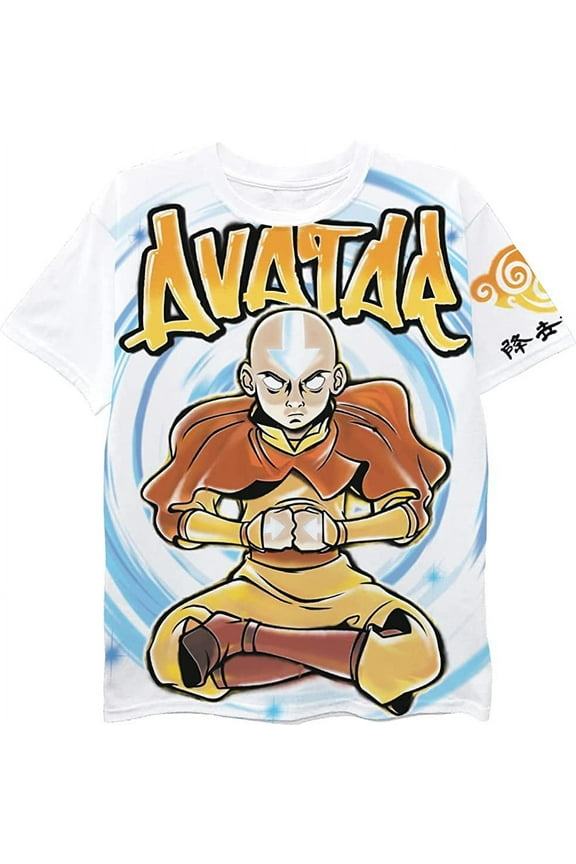 Boys Avatar Short Sleeve T-Shirt - Avatar The Last Airbender T-Shirt- Sizes 8-20