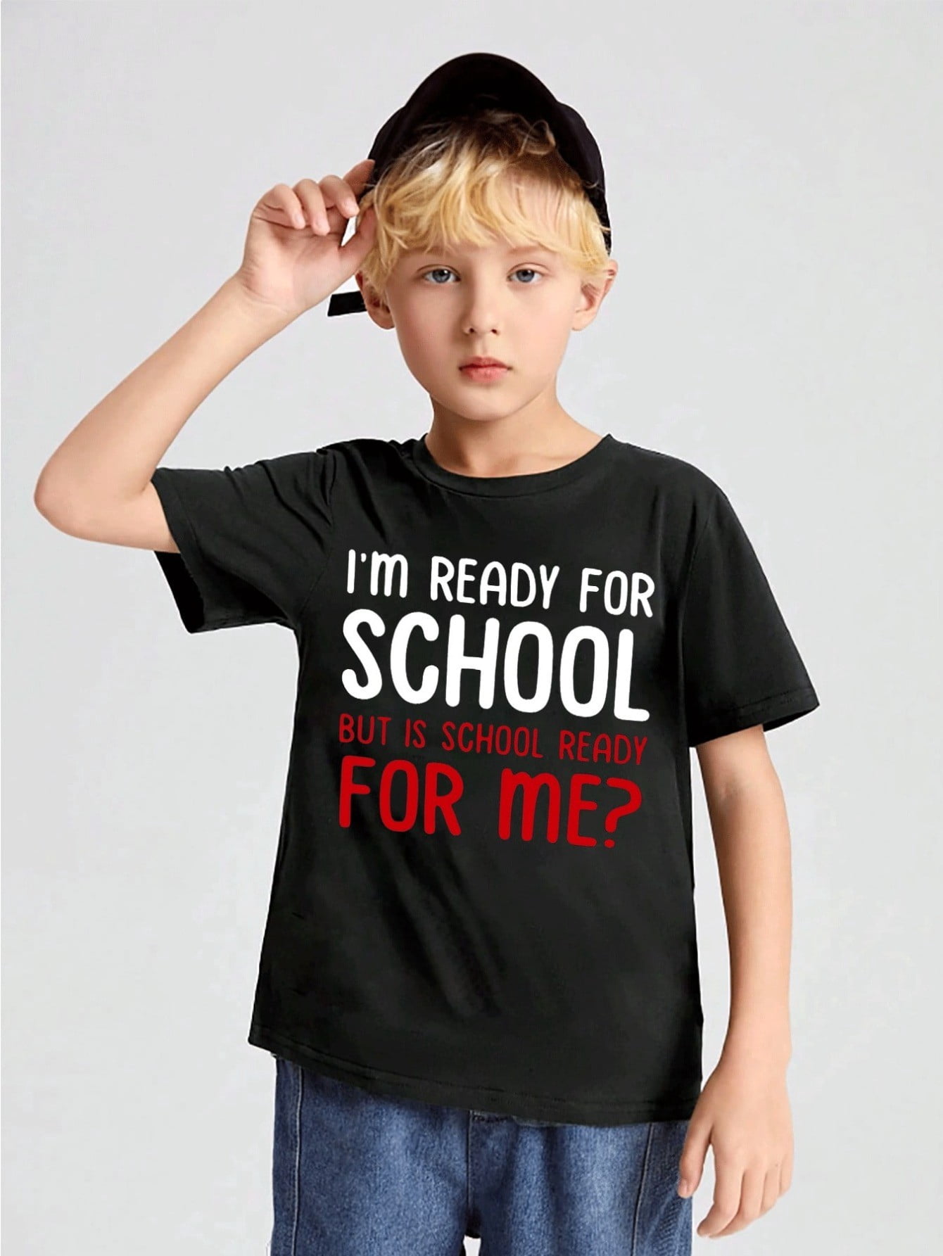 Boys' Back To School TShirt i'm Ready For School, But is School Ready ...