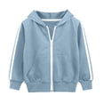 thumbnail image 1 of Boys Back To School Zip Hoodies Kids Zip Up Hoodie School Uniform Boys Girls Zipper Sweatshirt Oversized Y2K Fall Hooded Jackets Preppy Clothes, 1 of 4