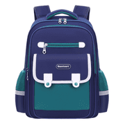 Boys Backpack, School Backpacks 16.5 * 12.2 * 6.3in for Boys, Large Capacity Book Bag with Compartments for Boy Kid Students Elementary School, Green