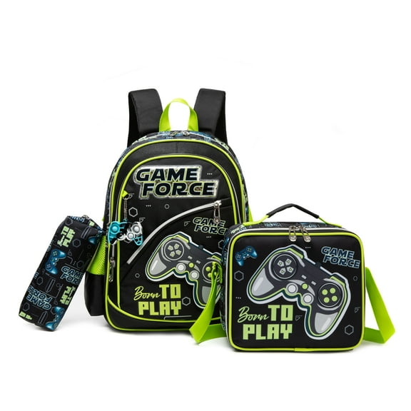 Boys Backpack for School Kids Backpack Cool Backpacks with Lunch Box Pencil Case Bookbag for Elementary School Student