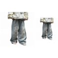 thumbnail image 1 of Boys' Baggy Jeans with Pockets, Distressed Ripped Straight Leg Denim Pants, Casual Elastic Waist Loose Fit for Ages 6-16 Years, 1 of 9