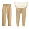 thumbnail image 1 of Boys Baggy Sweatpants Boys Joggers Cotton Pull on Sweatpant with Pocket Drawstring Boys School Uniform Pants Back To School Clothes Teen Boys 13-14 Years Pants, 1 of 9