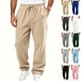 thumbnail image 1 of Boys Baggy Sweatpants Casual Elastic Waist Straight Wide Leg Open Bottom Athletic Joggers Sweat Pants with Pockets, 2XL, 1 of 9