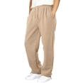 thumbnail image 1 of Boys Baggy Sweatpants Casual Elastic Waist Straight Wide Leg Open Bottom School Trousers Athletic Joggers Sweat Pants Pockets, 1 of 8