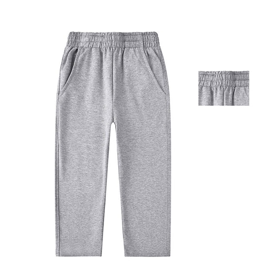 Boys Baggy Sweatpants Joggers for Boys Casual Pants Elastic Waist Wide Leg Boys Uniform Pants Boys Back To School Clothes Kid Pants 5-6 Years