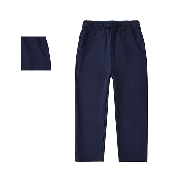 Boys Baggy Sweatpants Kids Active Joggers Pants Cotton Pull on Sweatpant with Pocket Drawstring Uniform Pants for Boys Back To School Clothes for Boys Kid Sweatpants Boys 5-6 Years