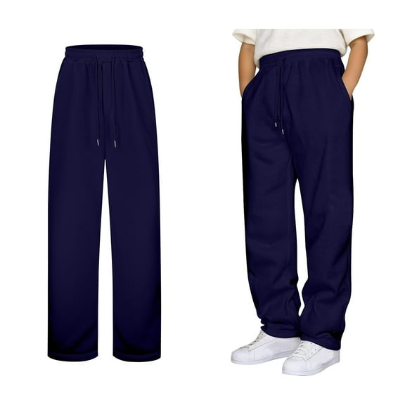 Boys Baggy Sweatpants Kids Athletic Pants Cotton Sweatpant with Pocket Drawstring School Uniforms for Boys Back To School Clothes for Boys Teen Pants for Boys 13-14 Years