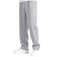 thumbnail image 1 of Boys Baggy Sweatpants Straight Leg Open Bottom Sweatpants with Pockets Teens Loose Fit Elastic Waist Sweat Pants Light Gray XXL, 1 of 2