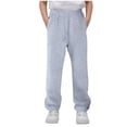 thumbnail image 1 of Boys Baggy Sweatpants Straight Wide Leg Drawstring Elastic Waist Pants Workout Athletic Sweat Pant, 1 of 6