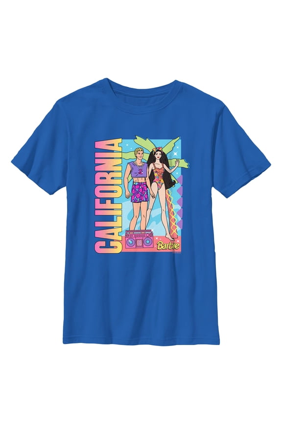 Boys Barbie California Neon Shore T Shirt